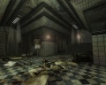 The intersection next to the blue room.
