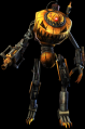 The main menu splash screen of the Husk during the Halloween Sideshow event.