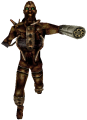 The Fleshpound Chain-gunner as he appeared in the last KFMod, unused.